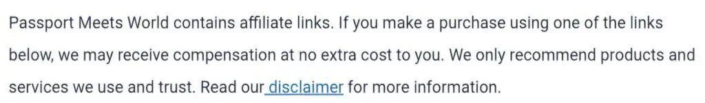 Affiliate Disclosure